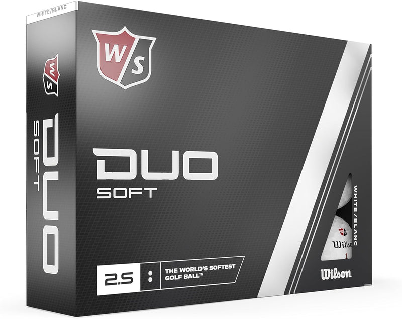 WILSON Staff Duo Golfbälle, weich, 12 Stück Weiss, Weiss