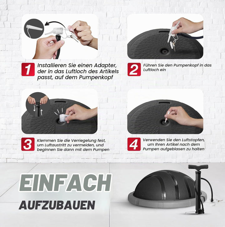 Yes4All Balance Ball Trainer Half Ball, Premium-Balance-Trainer-Board mit 60cm Rutschfester Ballober