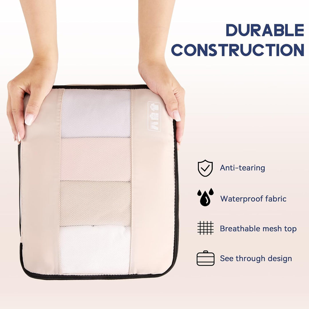 MURISE Koffer Organizer 8 Stück, Packing Cubes für Urlaub und Reisen, Packwürfel Packtaschen für Kof