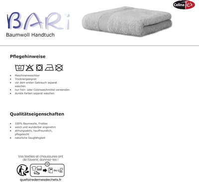 CelinaTex Bari Handtuch Set 2-teilig 1x 70 x 140 cm 1x 80 x 200 cm lila Baumwolle Frotteetuch Badetu
