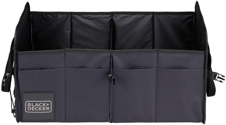 BLACK+DECKER Trunk Storage Box - 59 x 36 x 30 CM - 2 Fächer - zusätzliche Seitenfächer - mit Griffen