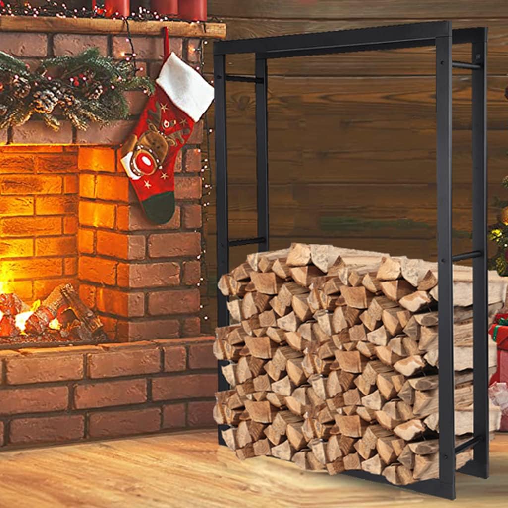 Loywe Kaminholzregal Kaminholzhalter Brennholzregal Feuerholzregal Kaminholzständer Brennholz Holzha