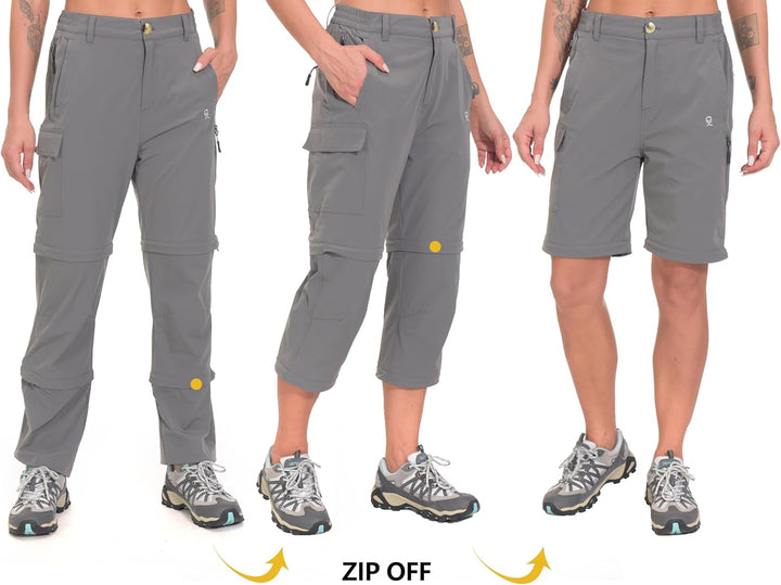 Little Donkey Andy Wanderhose Damen Zip Off Stretch Cabrio Softshellhose Schnell Trocknende mit Reis
