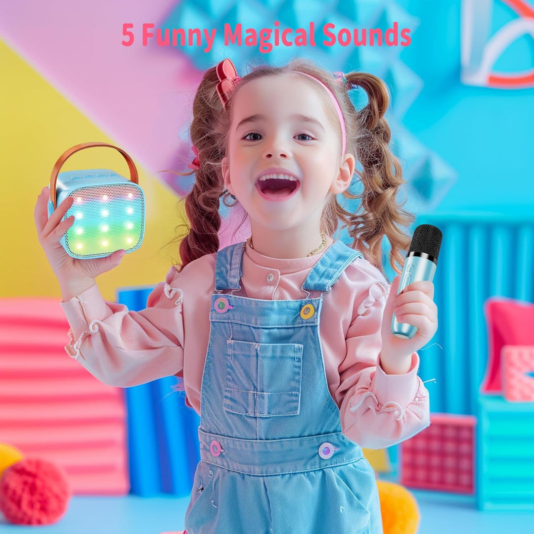 Karaoke Maschine Kinder Ankuka Karaoke Maschine für Kinder Erwachsene Karaoke Anlage mit 2 Mikrofone