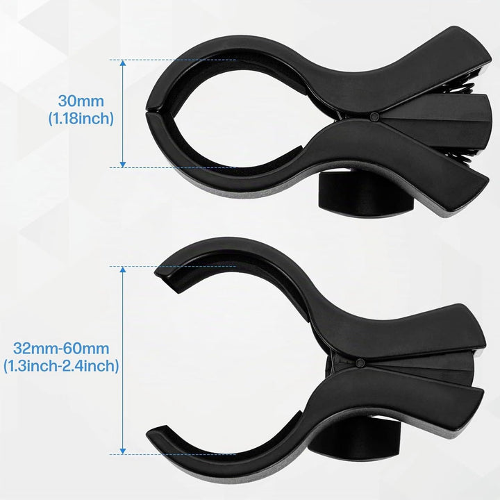 BILIONE 1 x Mikrofonclip verbesserter, verstellbarer Mikrofonhalter für Mikrofone mit Aussendurchmes