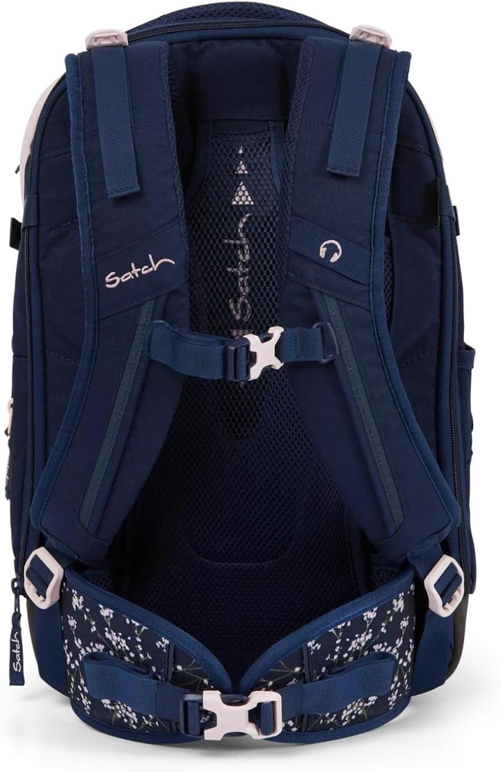 satch Unisex Kinder Match Schulrucksack match (1er Pack), Bloomy Breeze - Dunkelblau