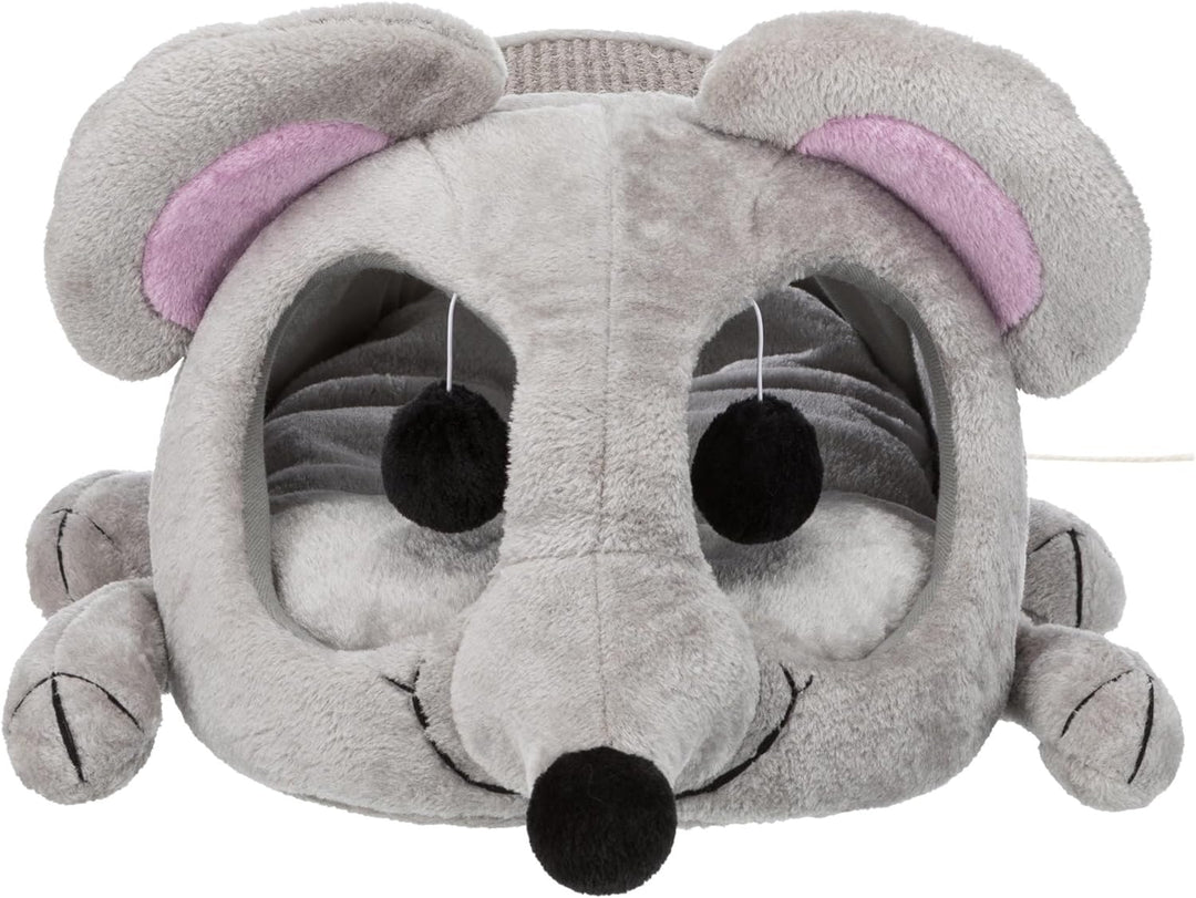 Trixie 36290 Kuschelhöhle Lukas, 35 x 33 x 65 cm, grau, 1 Stück (1er Pack) Lukas Maushöhle, Lukas Ma