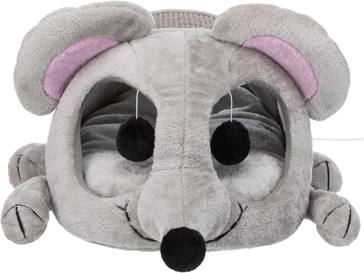 Trixie 36290 Kuschelhöhle Lukas, 35 x 33 x 65 cm, grau, 1 Stück (1er Pack) Lukas Maushöhle, Lukas Ma