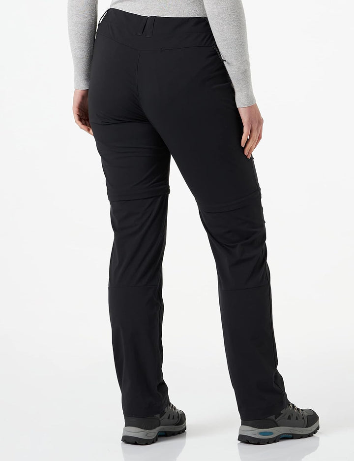 Jack Wolfskin Damen Glastal Zip Off Pants Wanderhose, Schwarz, 44 EU