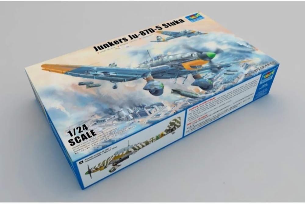 Trumpeter 002424 Junkers Ju-87D-5 Stuka Plastikmodellbausatz, Farbig