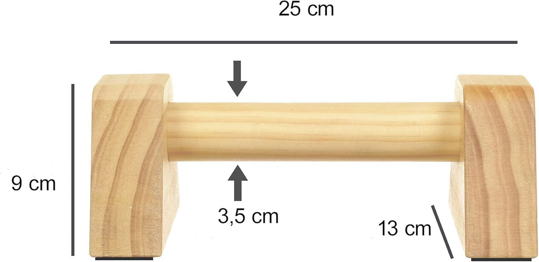 RS SPORT Calisthenics, Parallele aus Holz, niedrige Paralletten, Paralleline, Calisthenics, Push Up