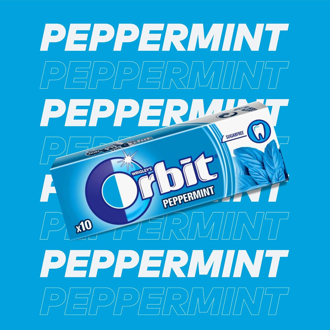 23,99€ inkl. USt (57,12€/kg) Orbit PEPPERMINT Kaugummi Zuckerfrei 30 x 10 Dragees von Pere's Candy B