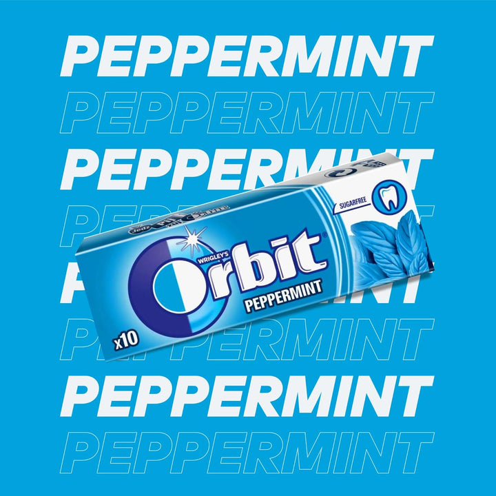 23,99€ inkl. USt (57,12€/kg) Orbit PEPPERMINT Kaugummi Zuckerfrei 30 x 10 Dragees von Pere's Candy B