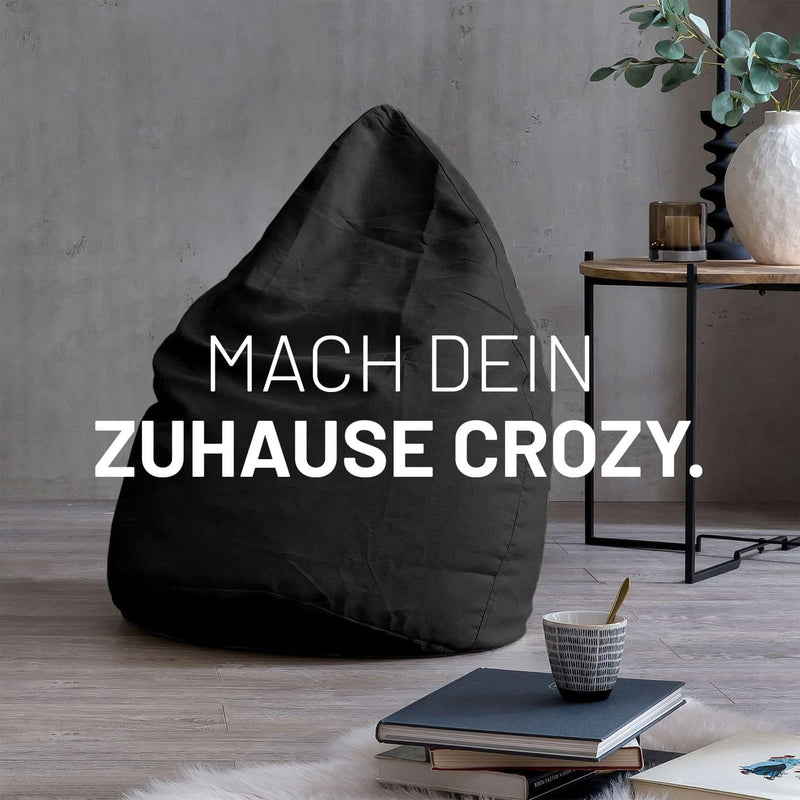 Lumaland Sitzsack Luxury 60x45cm | Microvelours Beanbag mit extra weichem & robustem Stoff | Für Erw
