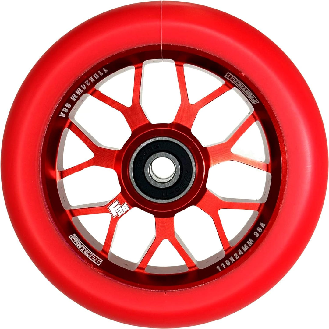 Fantic26 Spy7 Stunt Scooter Rolle I Trick I Tret I Kinder I Roller I Wheel I 110mm I ABEC 11 I Schne