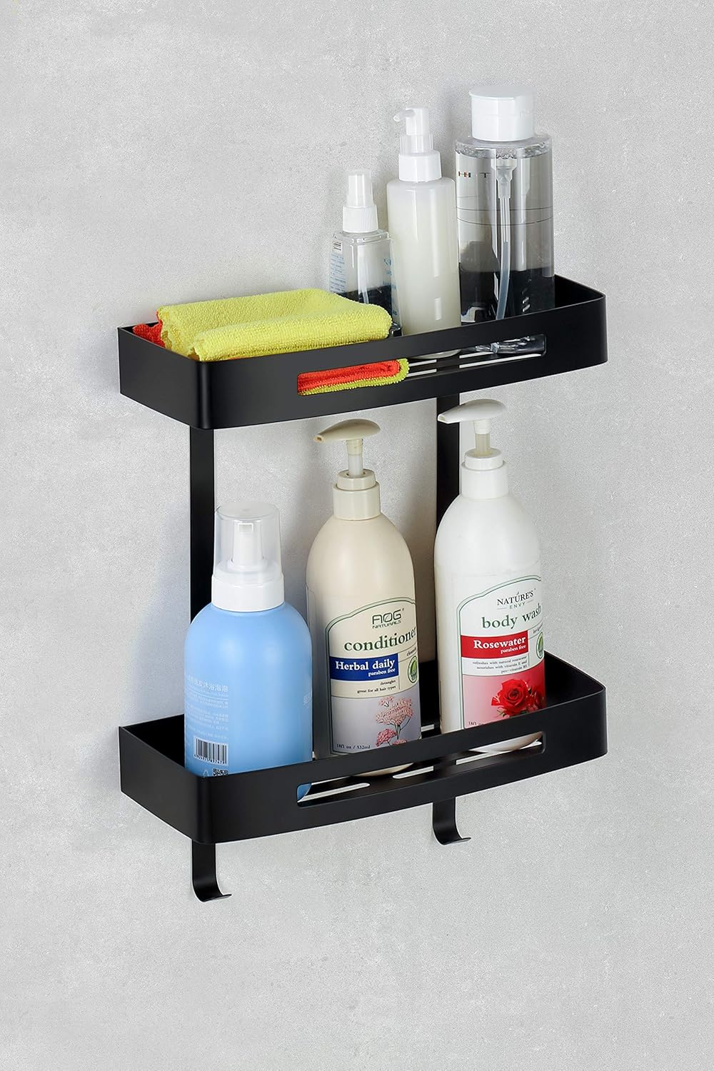 Ambrosya® | Exklusiver Duschkorb aus Edelstahl | Ablage Bad Badezimmer Badregal Duschablage Dusche D