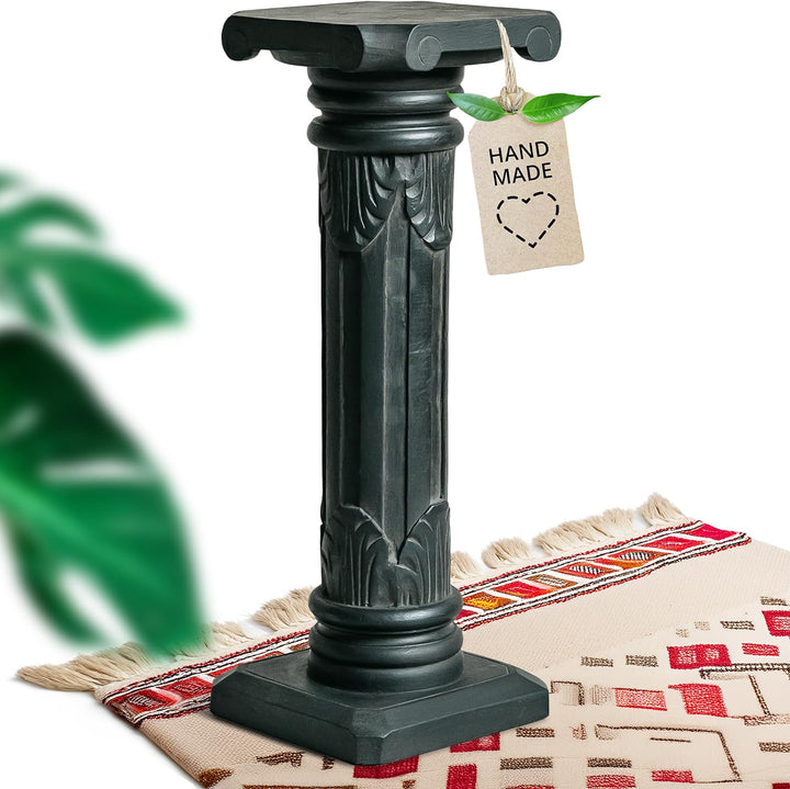 livasia Säule aus Albiziaholz, dekorative balinesische Holzsäule, Blumenpodest aus Indonesien, Handa