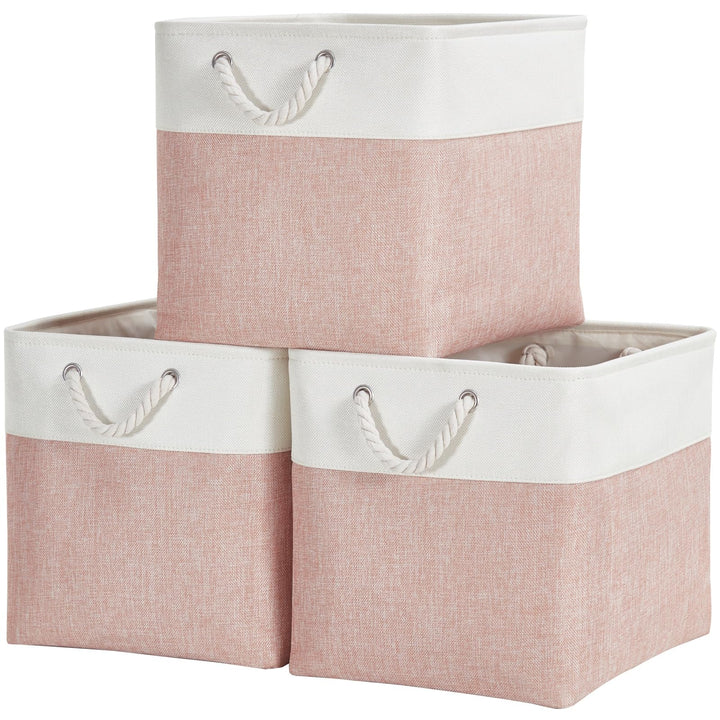 Mangata Aufbewahrungsbox, 33x38x33cm Aufbewahrungskorb Stoff, Box in Würfel für Schrank, Regal, und