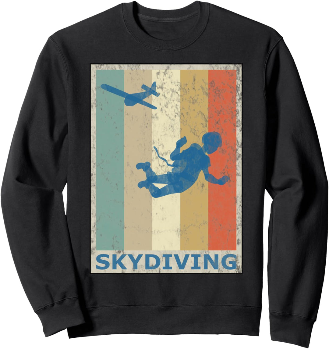 Vintage Retro Fallschirmspringer Fallschirmspringen Sportler Sweatshirt