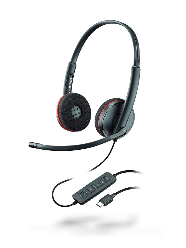 Plantronics Stereo-USB-C-Headset 'Blackwire C3220', Schwarz Stereo USB-C Single, Stereo USB-C Single
