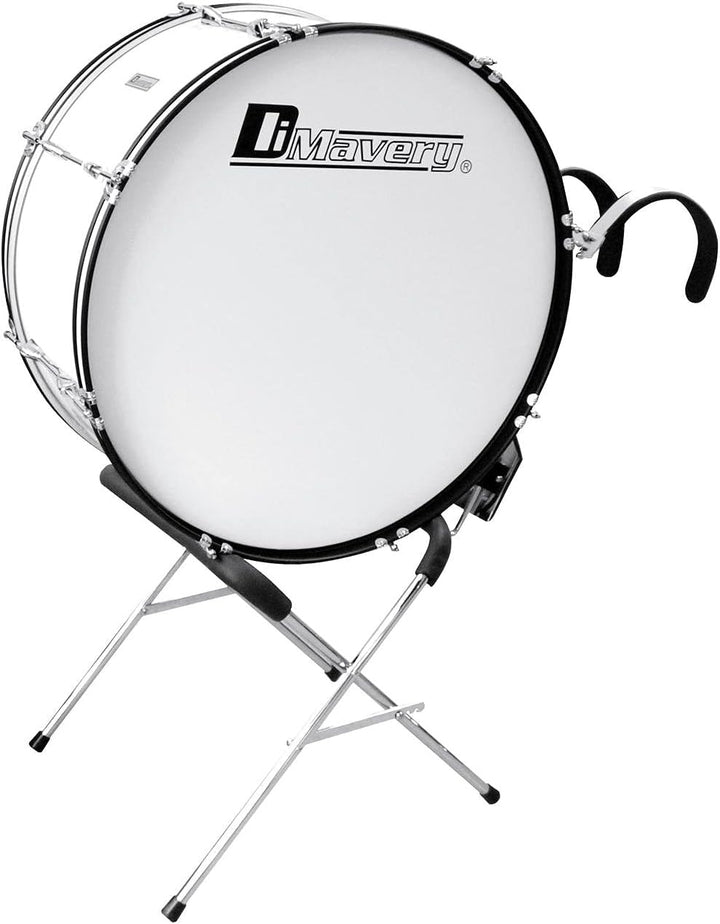 DIMAVERY Bass Drum Stand | Stabiler Bass-Marschtrommel Ständer