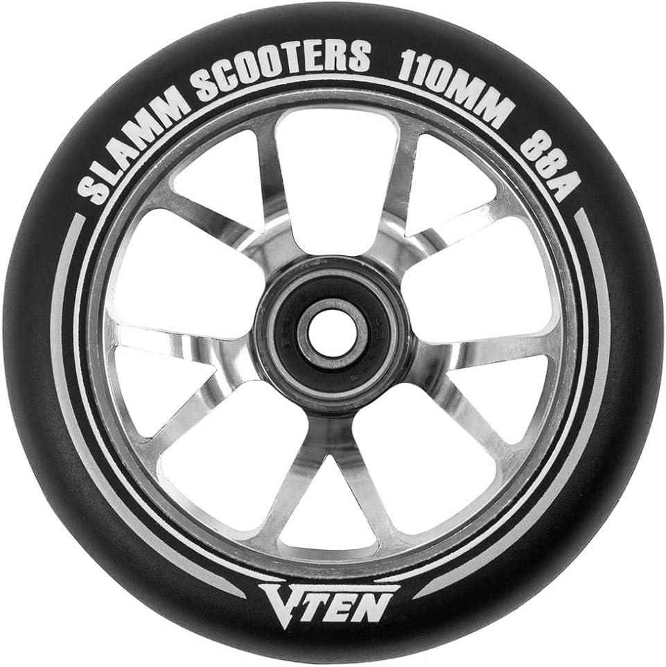 Slamm Scooters V-Ten II Räder, Unisex, Erwachsene, Unisex, SL582 110 mm Rot, 110 mm Rot