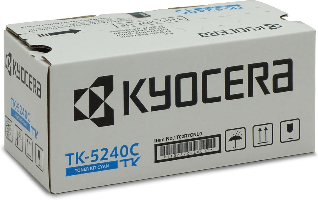 Kyocera TK-5240C Toner-Kartusche Cyan, Originalkartusche 1T02R7CNL0. Kompatibel für ECOSYS M5526cdn,