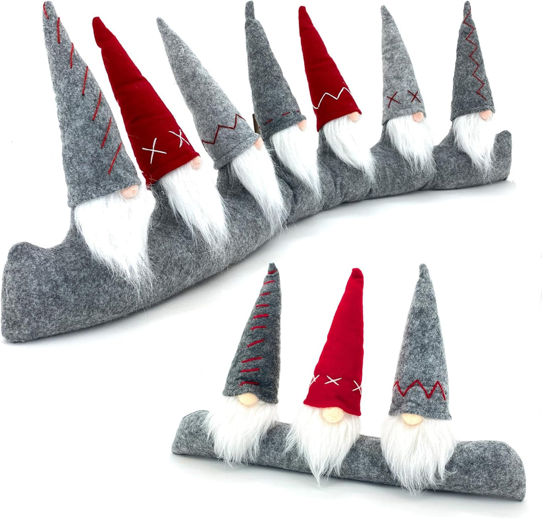 heimtexland ® Zugluftstopper Wichtel Deko Windstopper Weihnachten Zwerge Fensterdeko Typ865 30 x 90