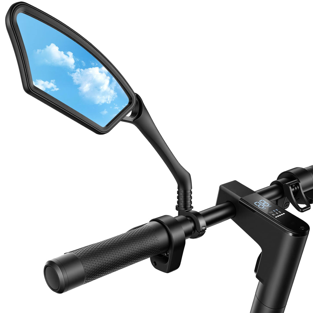 E-Scooter Rückspiegel, 360° drehbar & klappbar, vibrationsstabil, passend NUR für ausgewählte Modell