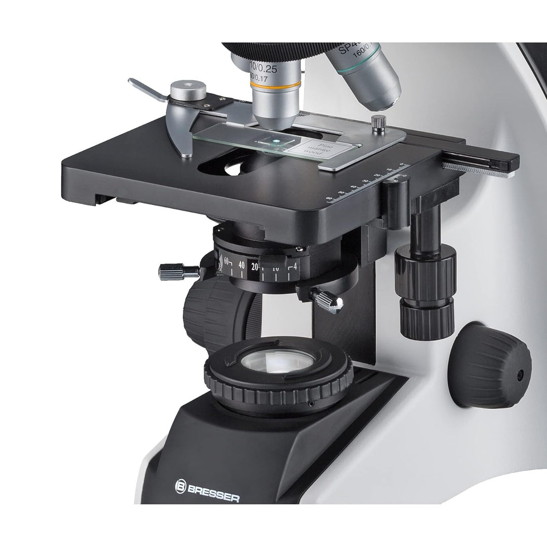 Bresser binokulares Durchlicht Mikroskop Science TFM-201 Bino 40-1000x Vergrösserung, mit Köhlersche
