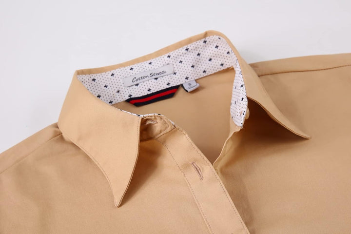 Alex Vando Bluse Damen Langarm Hemd Damen Stretch – Business Button Down Shirts, Bügelfrei Arbeitshe