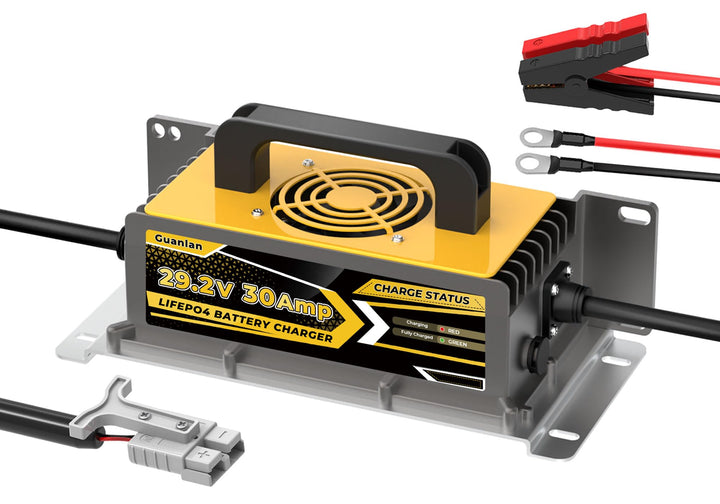 29,2V 30A Lithium Batterie Ladegerät für 24V(25,6V) LiFePO4 Batterie, 24V AC-DC Lithium LiFePO4 Batt