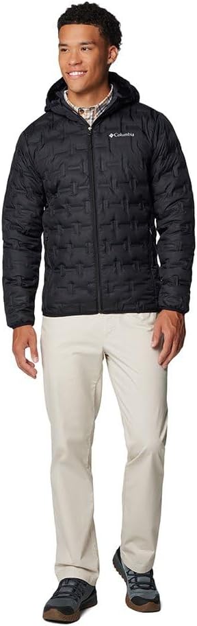 Columbia Herren Delta Ridge Down Hooded Jacket Daunenjacke Mit Kapuze (1er Pack) S Schwarz, S Schwar