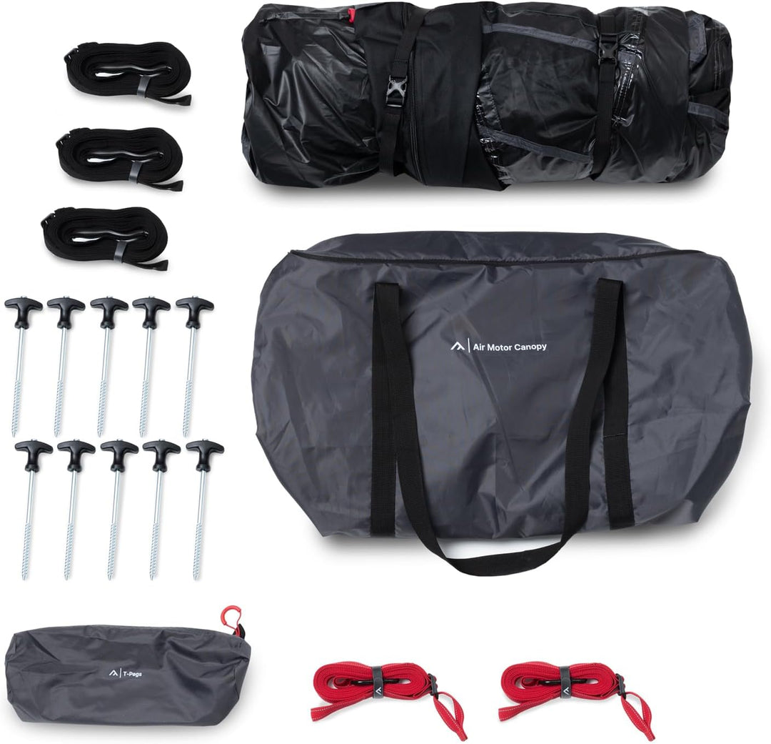 Air Motor Canopy Vorzelt aufblasbar mit UV-Schutz (UV80) & Dark-Coating - Busvorzelt passt für Bus,