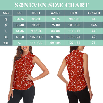 Soneven Bluse Damen Elegant Sport Tank Top mit Kragen Damen Ärmellos Poloshirt Golf Polo Sommer Ober