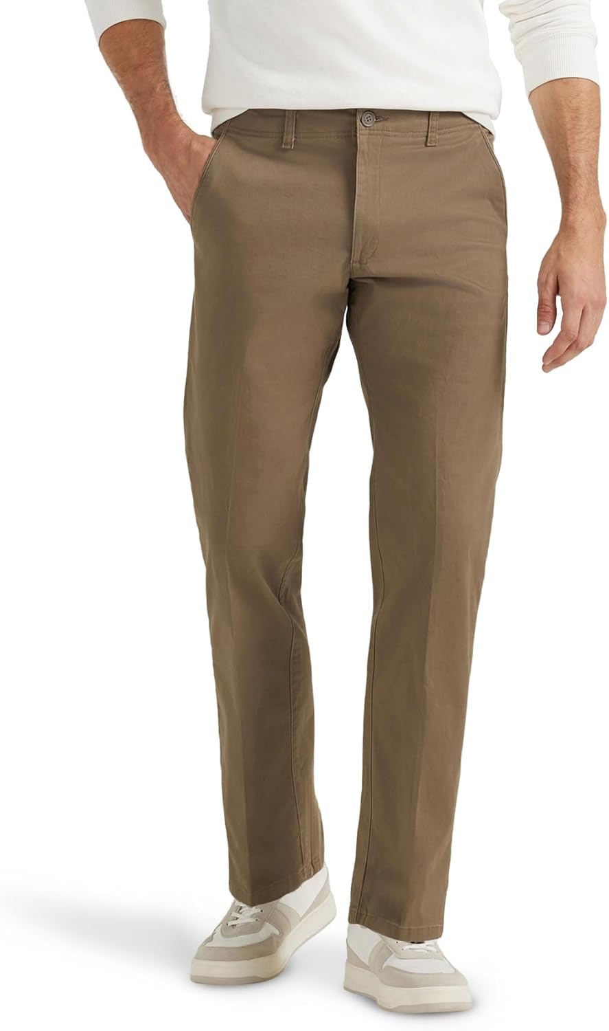 Lee Herren Extreme Motion Flat Front Regular Straight Pant Hose mit gerader Passform 30W / 32L Woods