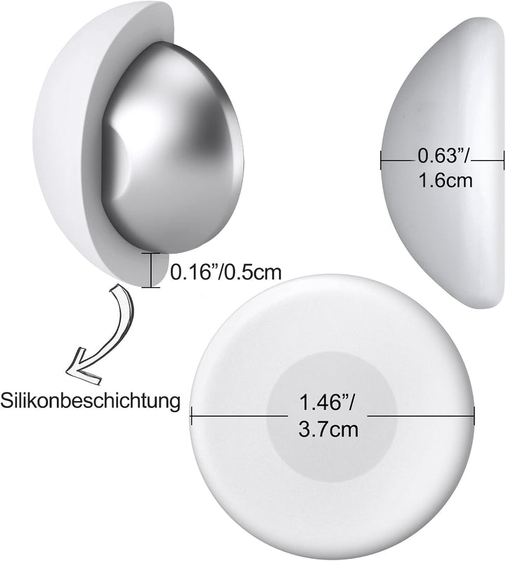Duschvorhang Gewichte, robuste magnetische Gewichte an der Unterseite mit rostfreier Silikonbeschich