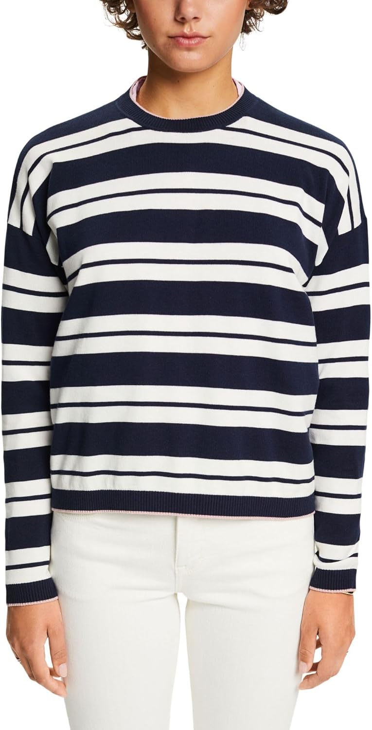 ESPRIT Damen Pullover XXS 402/Navy 3, XXS 402/Navy 3