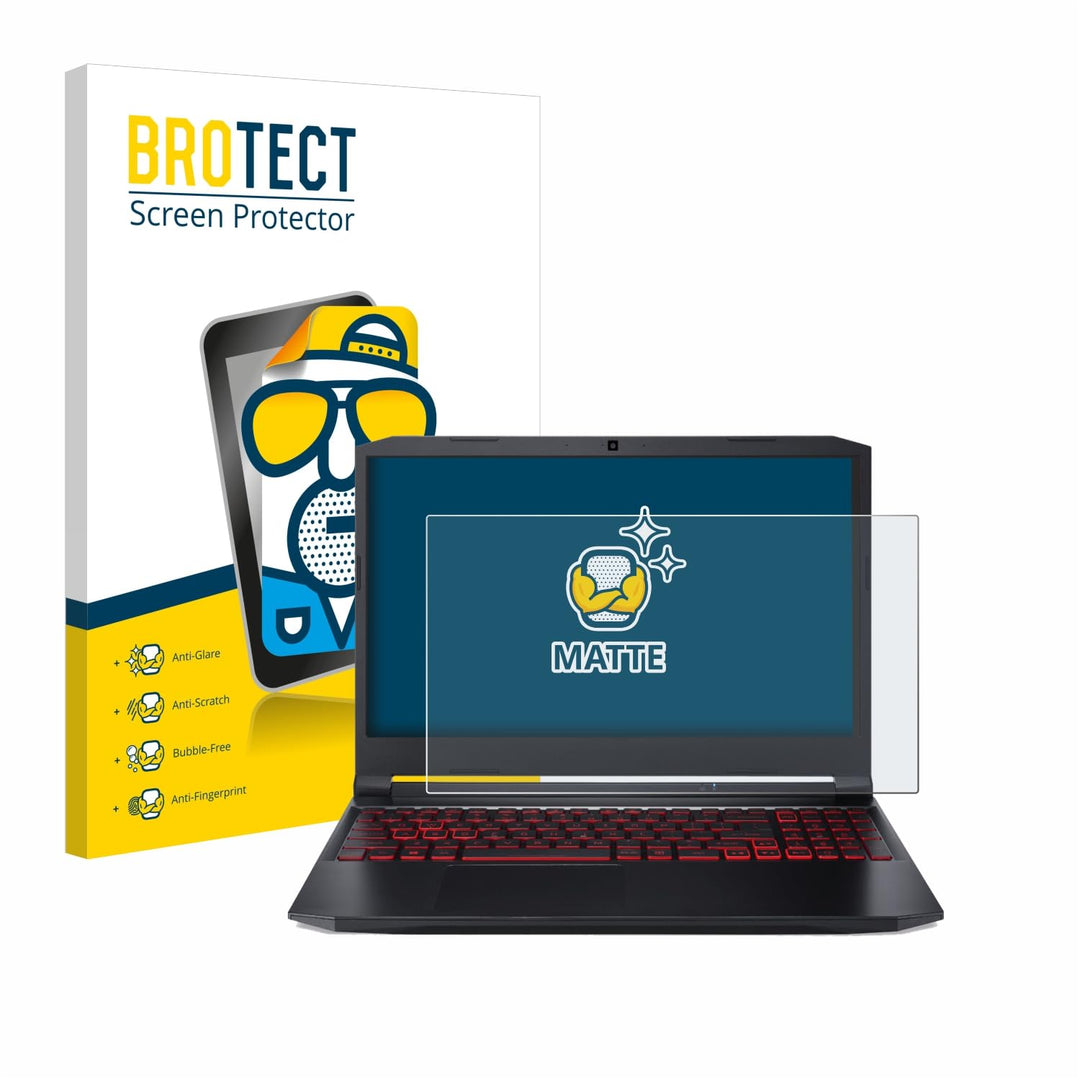 BROTECT Entspiegelungs-Schutzfolie für Acer Nitro 5 Gaming 15,6" Matte Displayschutz-Folie, Anti-Ref