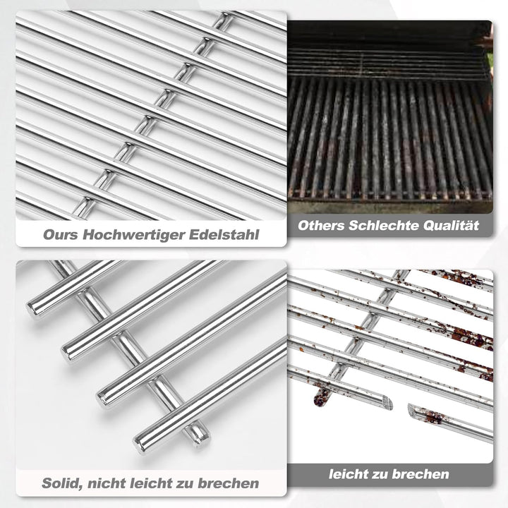 7639 Grillrost für Weber Spirit 300 Grill,7638 44,5 x 30CM Gussrost für Weber Spirit E310 E320 E330