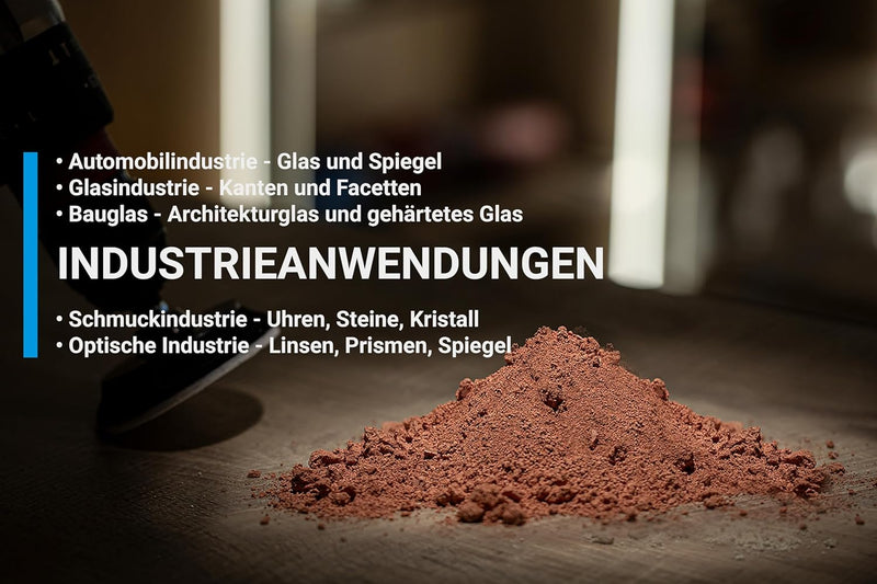 Glass Polish 90010 Cerium Oxide, Ceroxid Glaspolierlösung, Glas Polierpulver | 1 kg