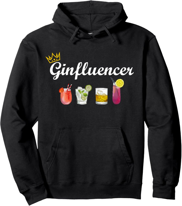 Gin Design Ginfluencer Cocktail Party Malle JGA Longdrink Pullover Hoodie