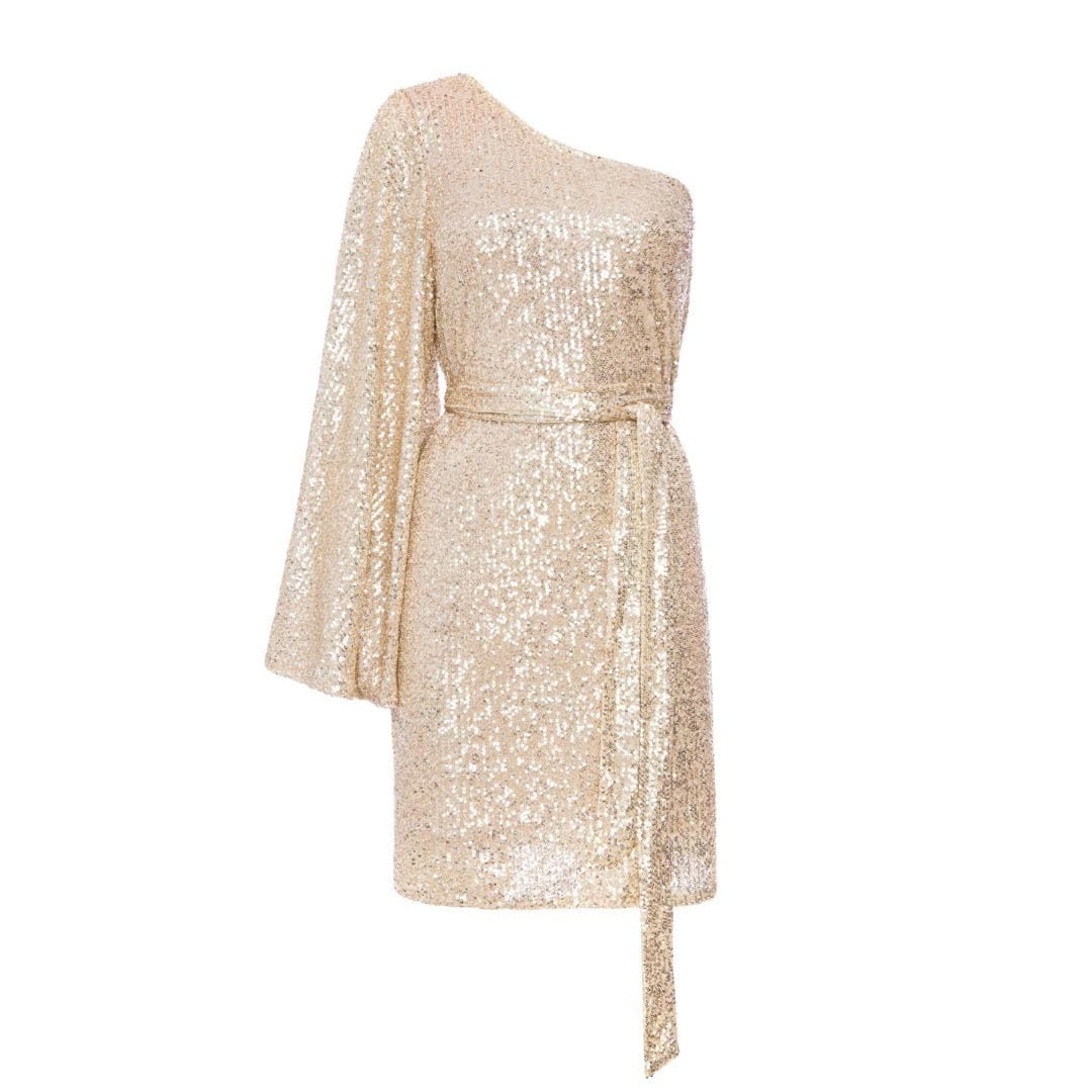 Damen Nicky_Gold Cocktail Dress 40 Gold, 40 Gold