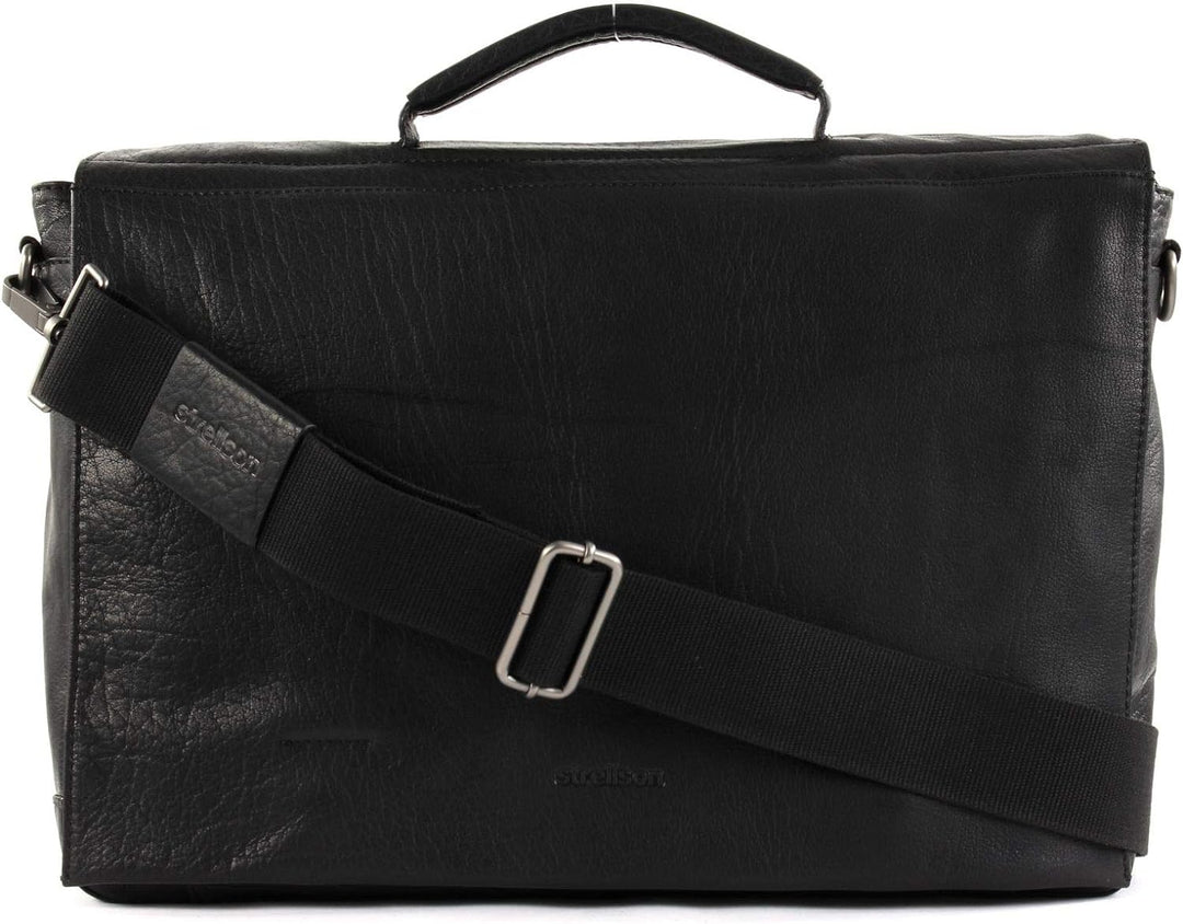 Strellson Leder Aktentasche L Coleman 2.0 black