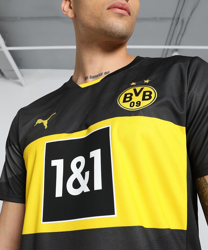 PUMA Puma Herren Borussia Dortmund Trainingstrikot S, Faster Yellow Black 46 Puma Black-faster Yello
