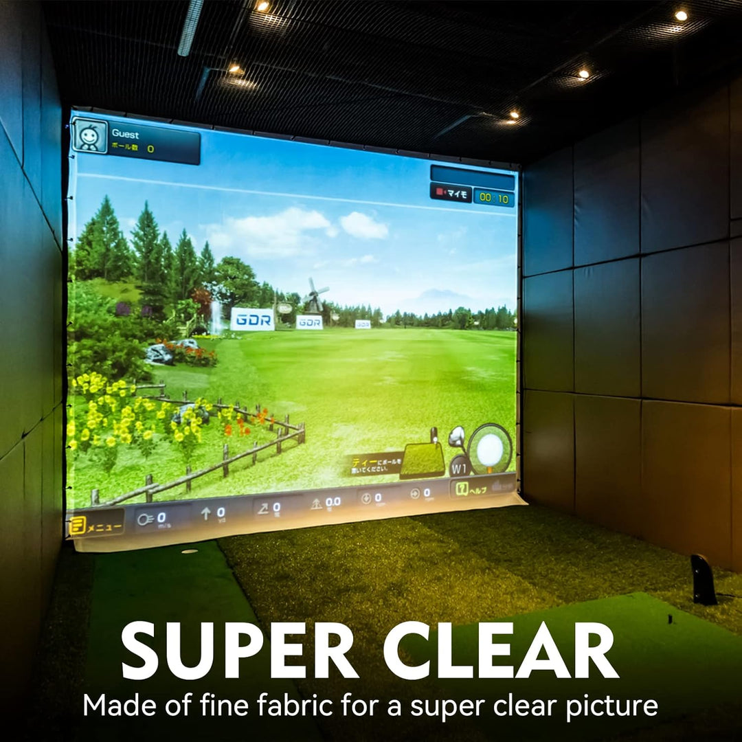 aikeec Golf-Simulator-Schlagschutz für Indoor/Outdoor-Golftraining, Golf-Simulatoren, Projektionslei