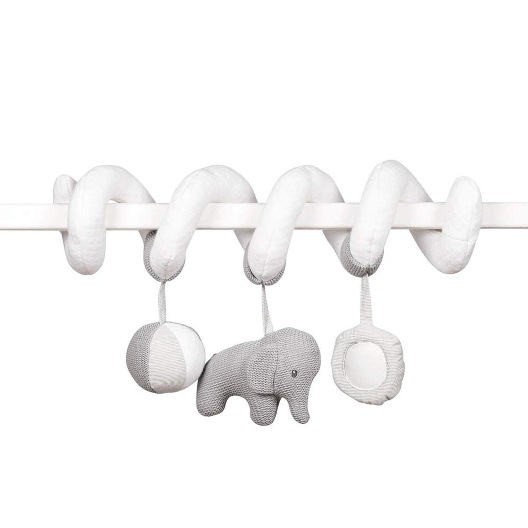 Nattou 929127 Tembo Cotton Elephant Spiral Spielspirale, grau, 1 Stück (1er Pack) Spiralspielzeug Gr