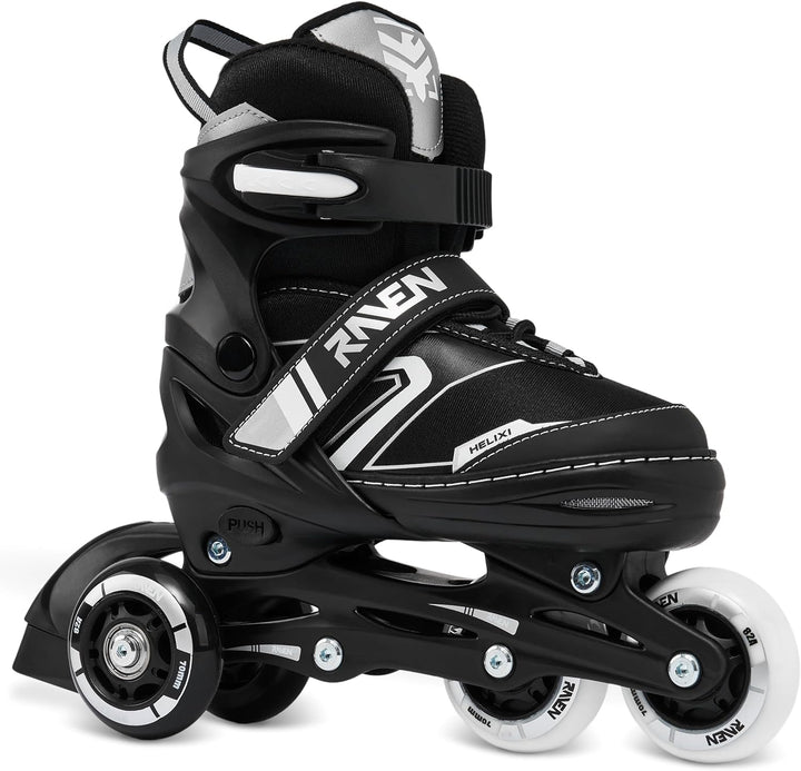 RAVEN Verstellbare 4in1 Inlineskates-Schlittschuhe-Rollschuhe-Triskates Helixi 34-37 (21cm-23,5cm) H