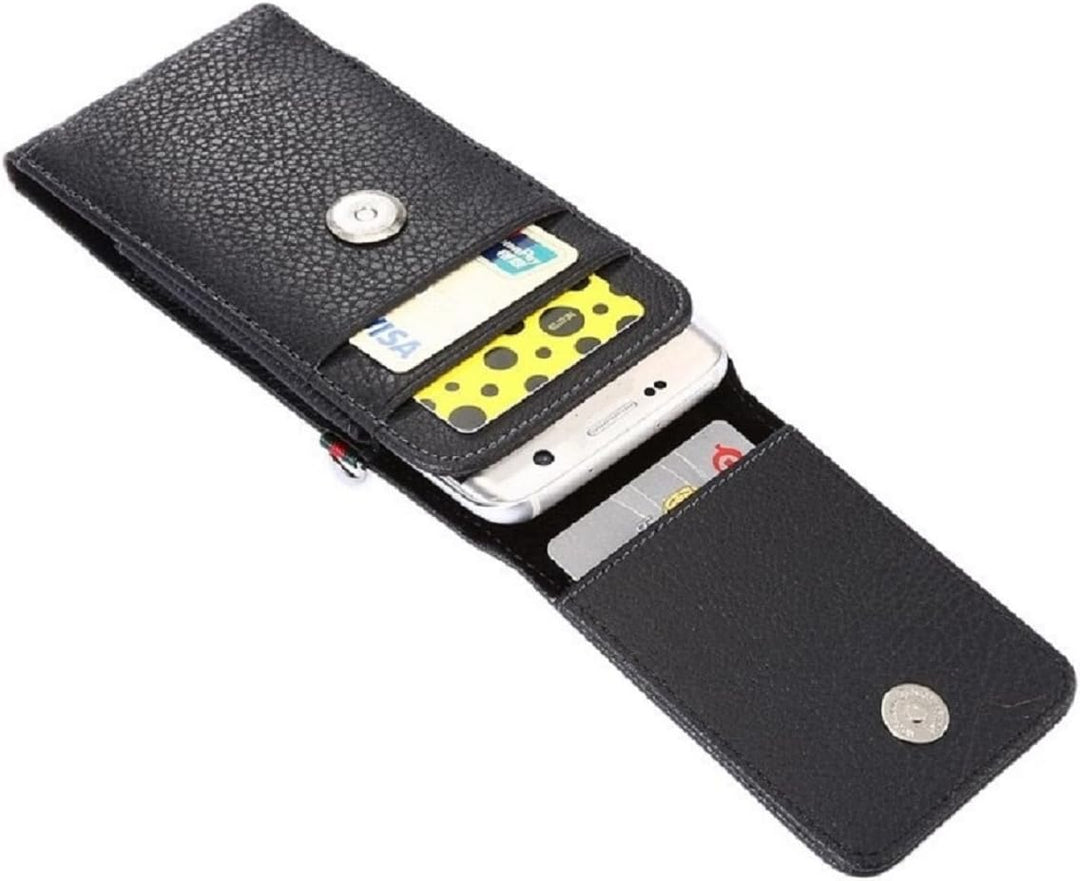 Magnetic Leather Card Holder Case Belt Clip Rotary 360 for Sony Xperia XZ1-COMPACT - Black
