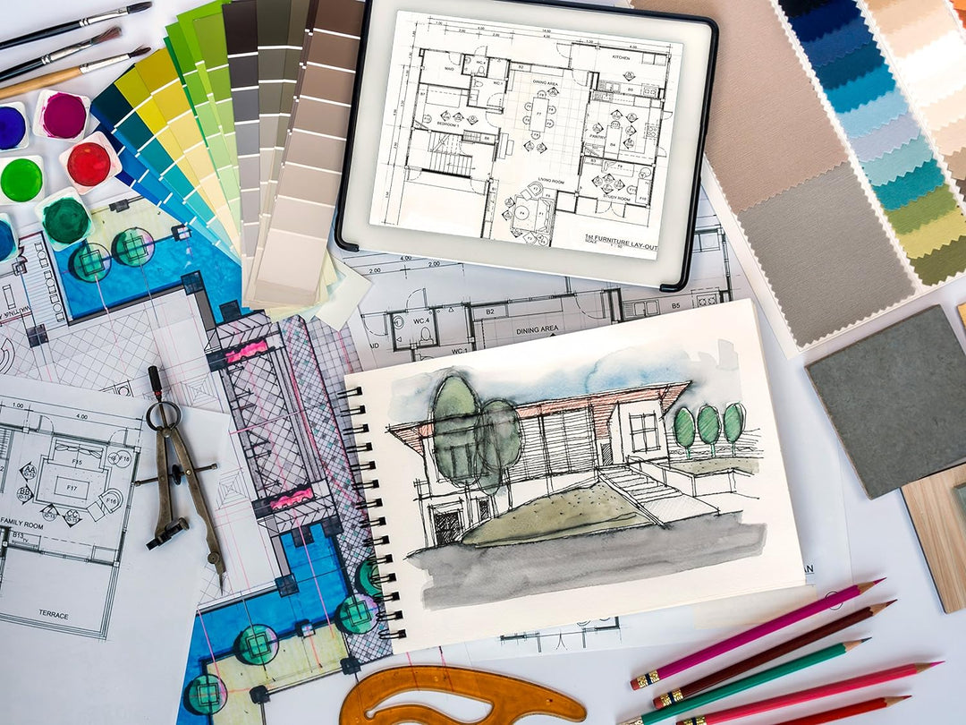 Clairefontaine 96061C Reisealbum mit Doppelspirale Aquarellpapier Feinkörnig, Din A4, 21 x 29.7 cm,